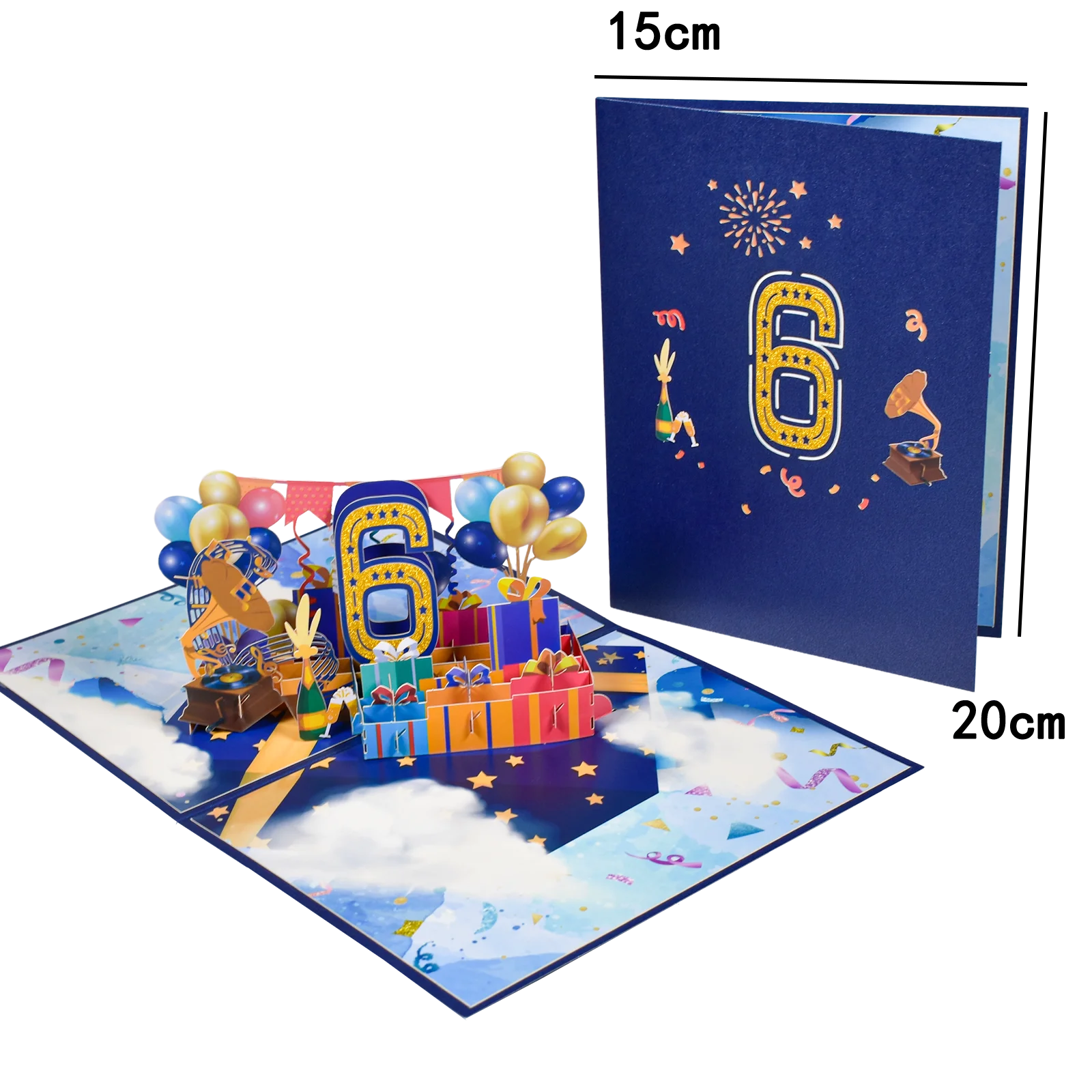 Anniversary & Birthday Pop-Up Number Card – 1st, 18th, 21st Celebration Greeting Card - Image 25