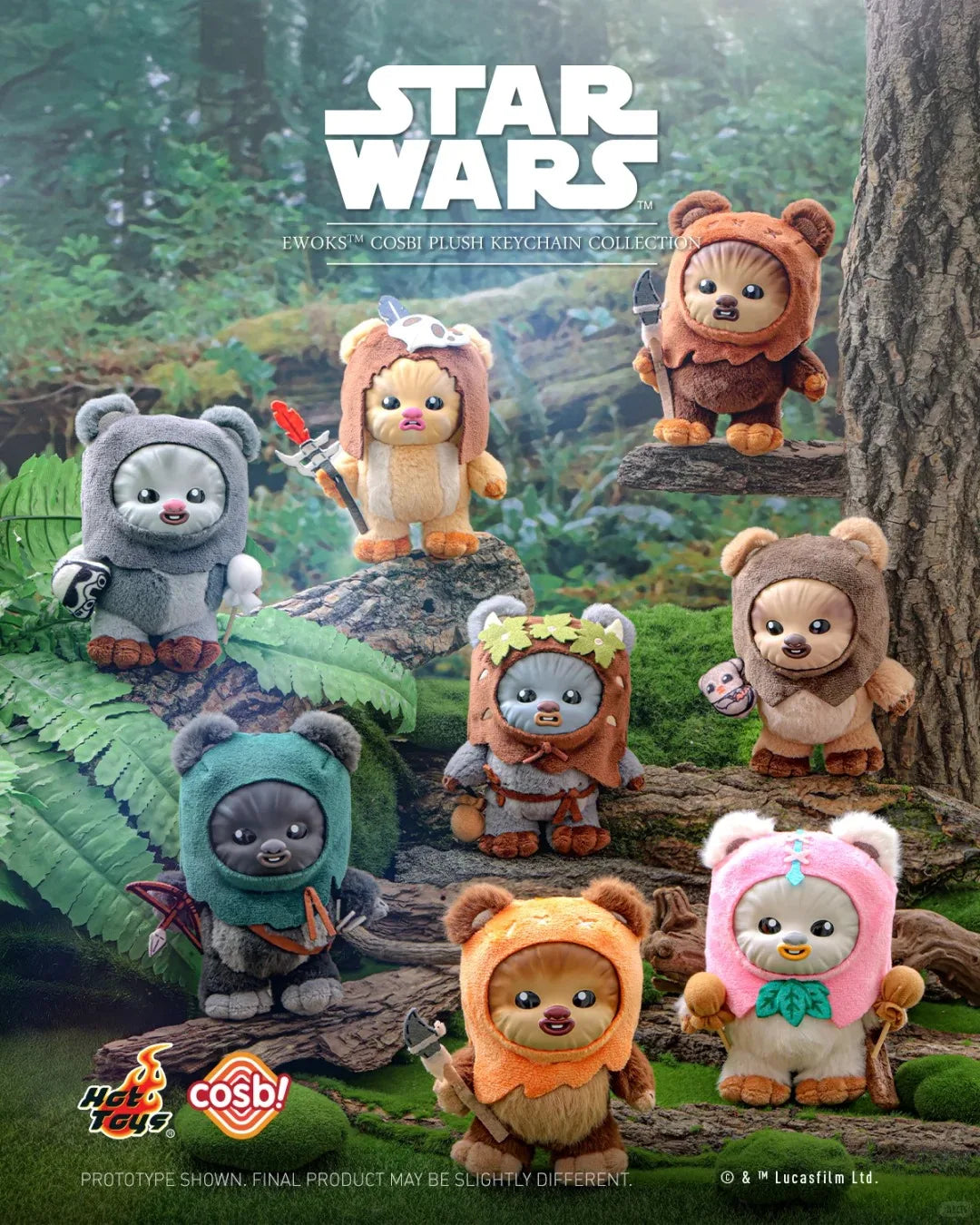 Genuine Star Wars Ewok Man Cosbi Mini Blind Box – Mystery Collectible Q-Version Figure Gift - Image 2
