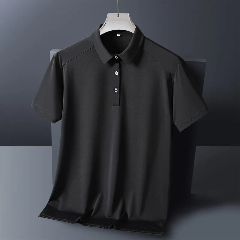 Plus Size Men’s Polo T-Shirt – 9XL Loose Fit Casual Formal Tee for Up to 150kg - Image 3