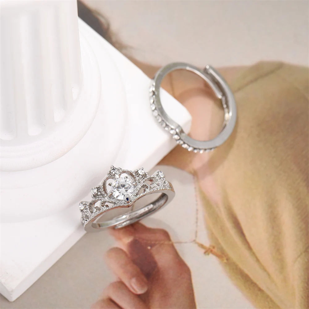 Fairy Sparkling Crown Rings - Image 2