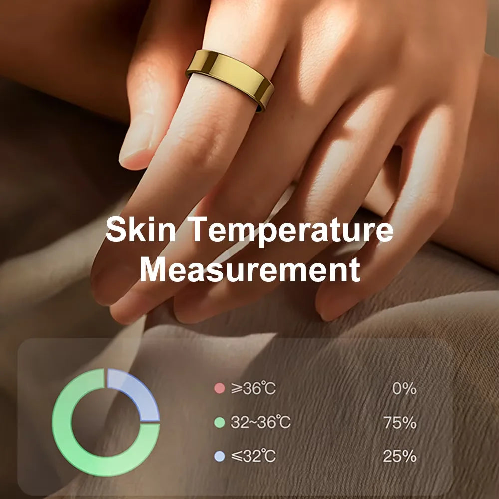 R09 Smart Ring – Health Monitoring Smart Wearable with Charging Case for Men & Women - Image 4