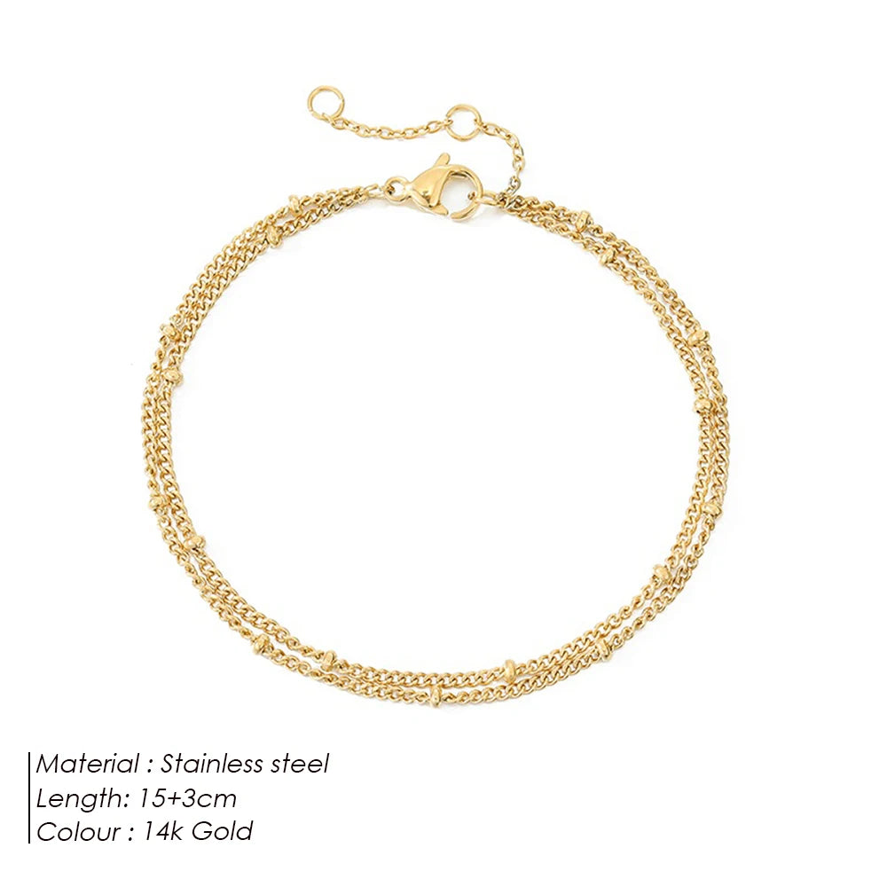 eManco Fine Bead Chain Bracelet – Simple & Versatile Stainless Steel Jewelry for Women - Image 9