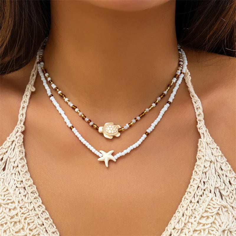 Boho Beach Shell Choker Necklace – Summer Fashion Jewelry for Women & Girls - Image 23
