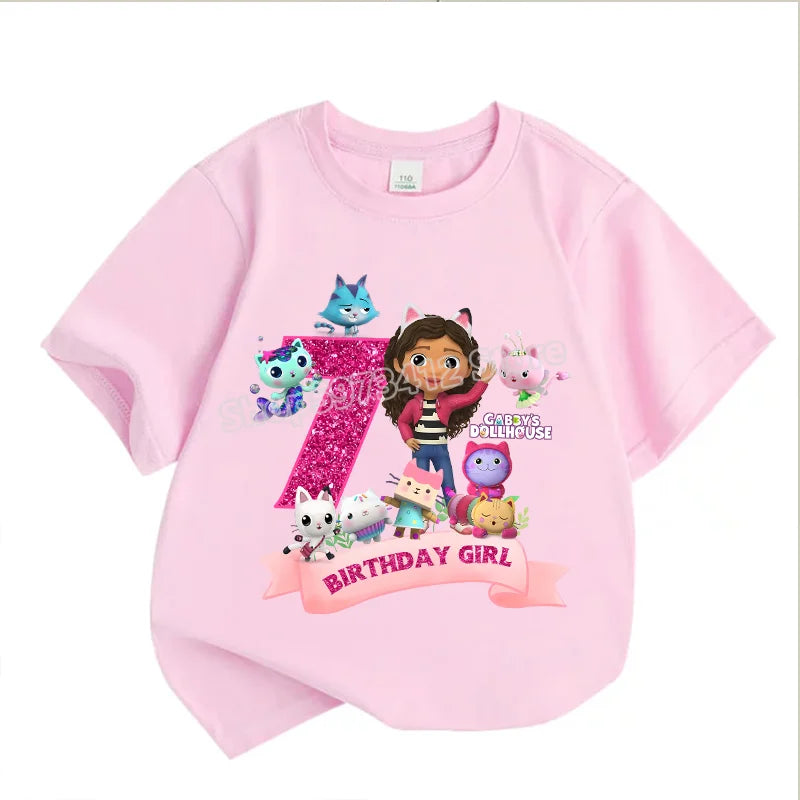 Gabby’s Dollhouse Kids T-Shirt – Cute Cartoon Cotton Pullover for Summer & Birthday Gifts - Image 16
