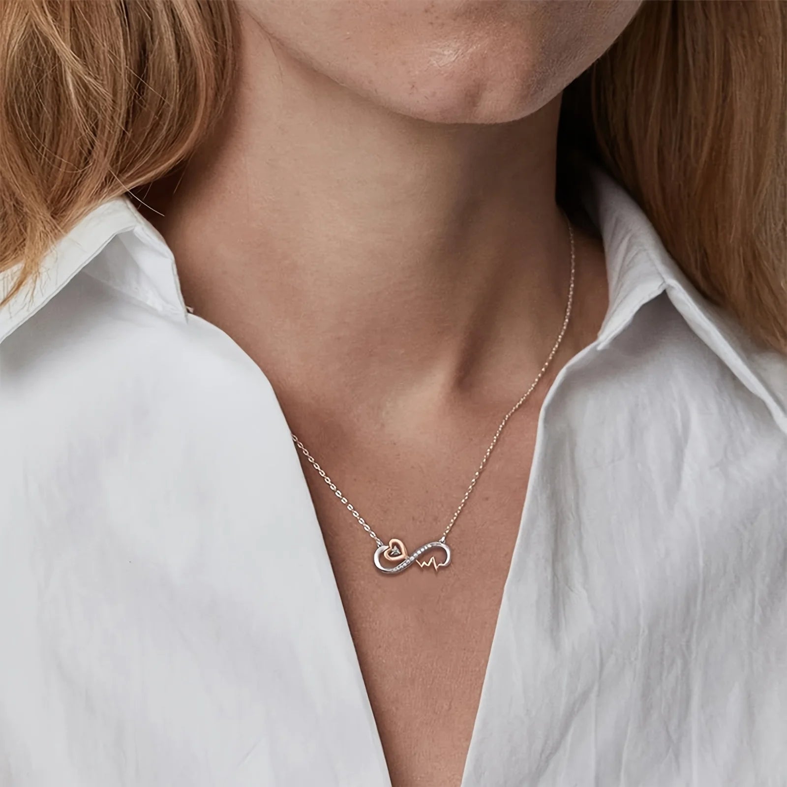 Infinite Love and Heartbeat Necklace – Meaningful Gift for Granddaughter - Image 4