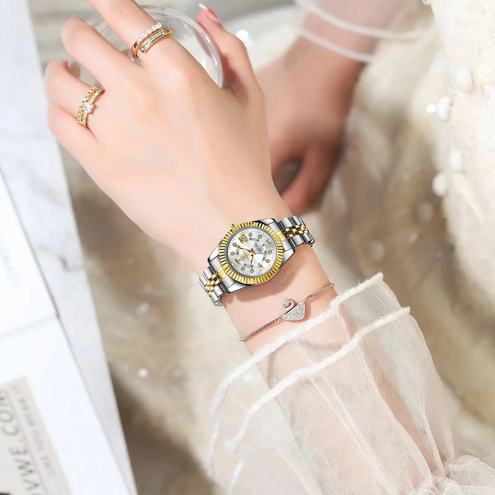 Luxury Elegant Waterproof Ladies Watch - Image 5