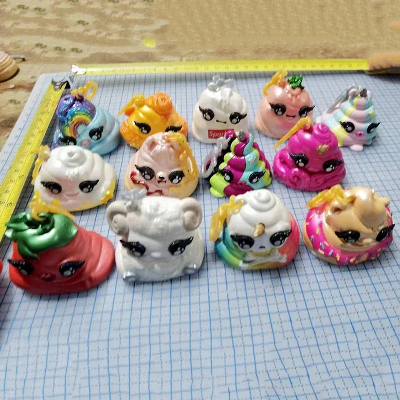 2Pcs Original Blind Mystery Bag – Unicorn PVC Slime Figure Keychain Pendant