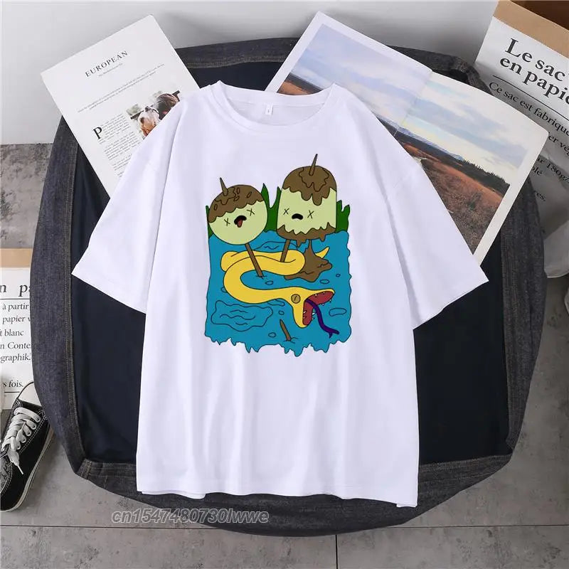 Marceline & Princess Bubblegum Kawaii T-Shirt – Funny 90s-Inspired Gift Tee for Men & Women - Image 9