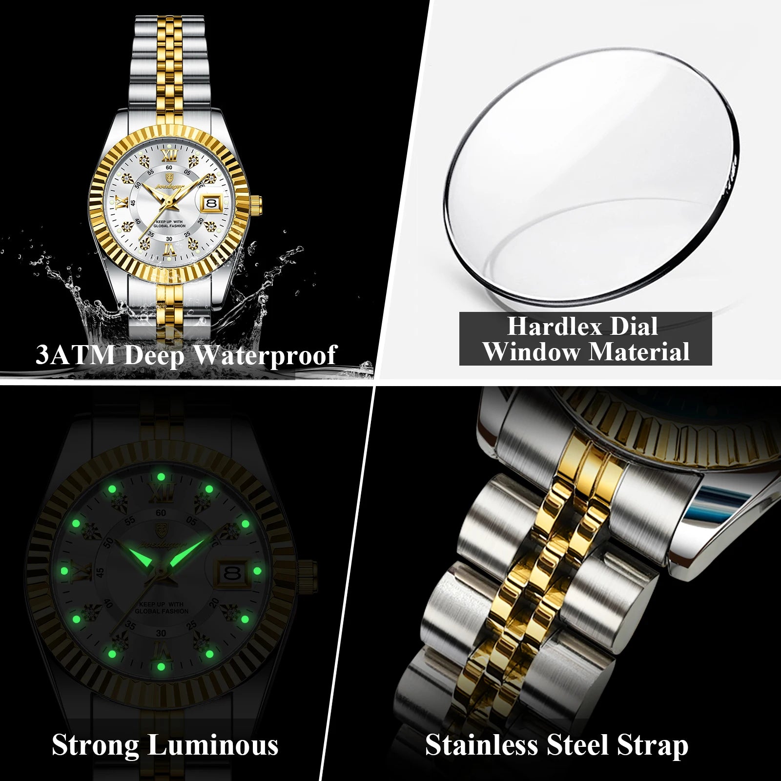 Luxury Elegant Waterproof Ladies Watch - Image 4