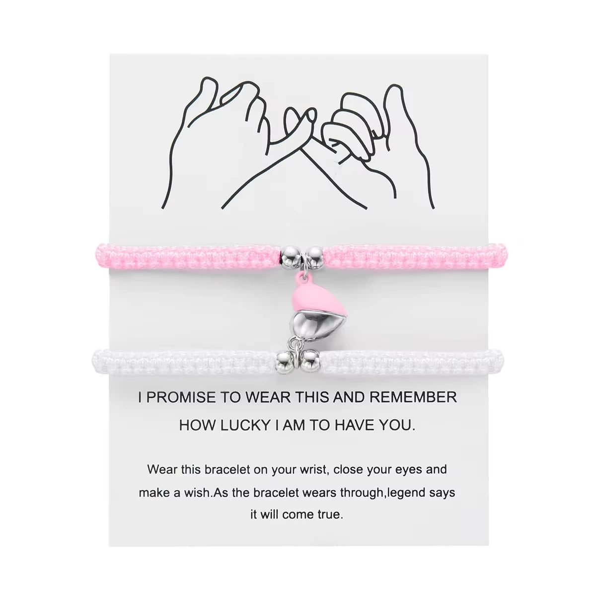 Romantic Heart Magnetic Attract Couple Bracelet Set - Image 8