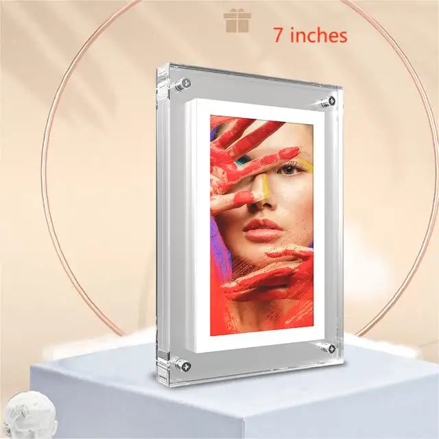Acrylic Digital Photo Frame – 5/7 Inch IPS Display with Auto-Rotation, 4GB Memory & 1000mAh Battery - Image 8