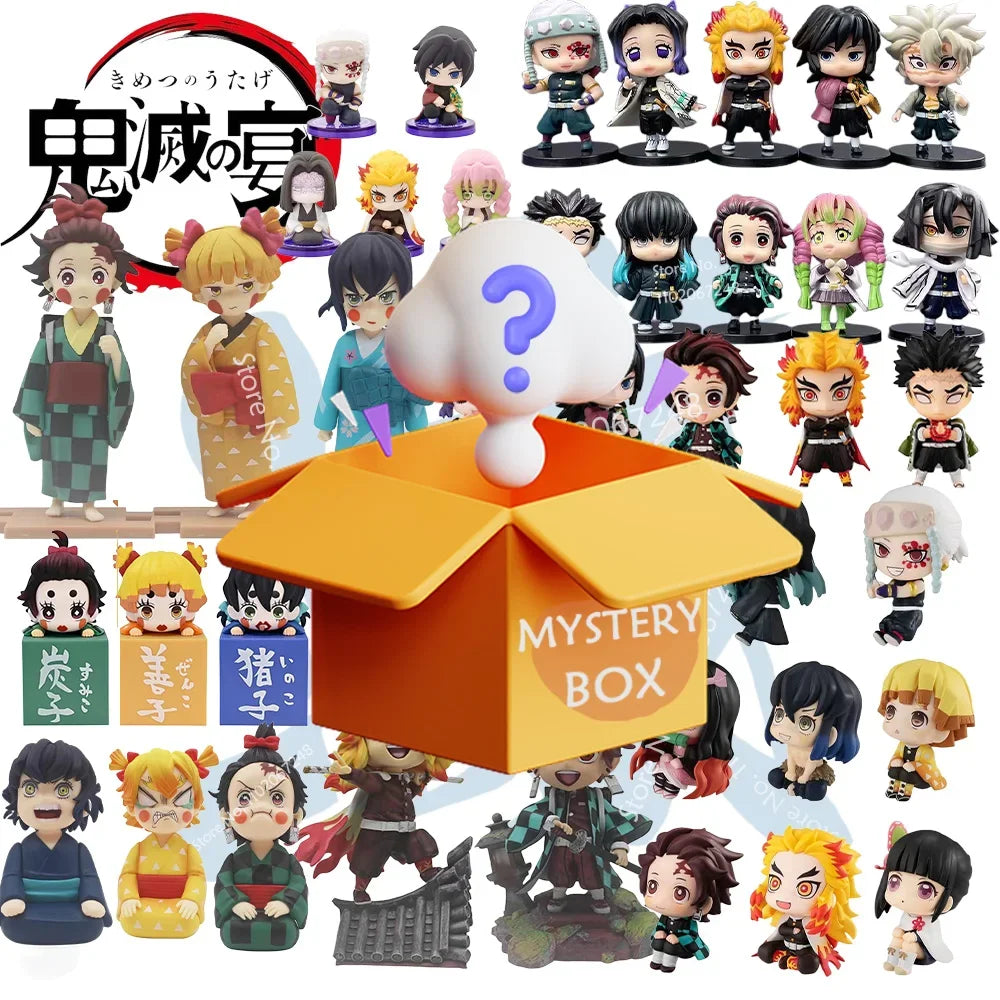 Demon Slayer Mystery Handicraft Blind Box – Cute Anime Figures & Collector’s Surprise Gift