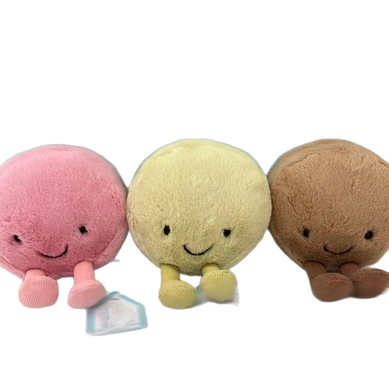 Jellycat Fun Dessert Series Plush – Macaron, Puff, Strawberry Tart Soft Toy Gift - Image 5