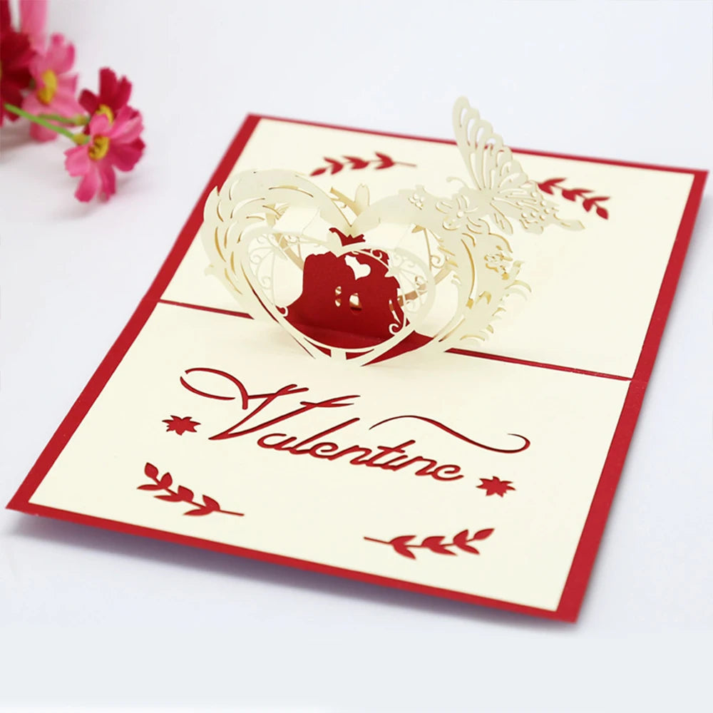Hot 3D Creative Card – Valentine's Day, Wedding Invitation & Thank You Card - Image 37