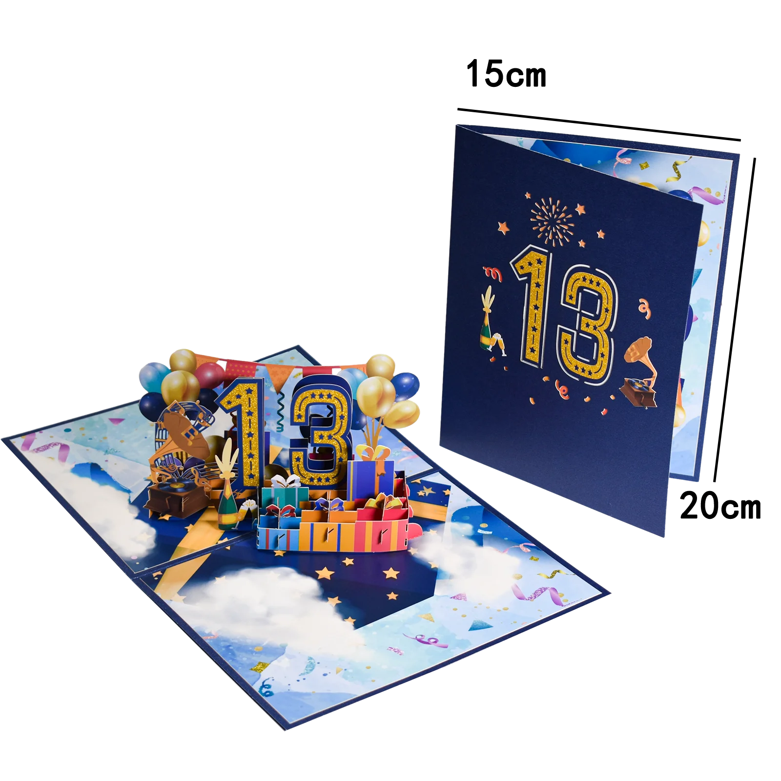Anniversary & Birthday Pop-Up Number Card – 1st, 18th, 21st Celebration Greeting Card - Image 24