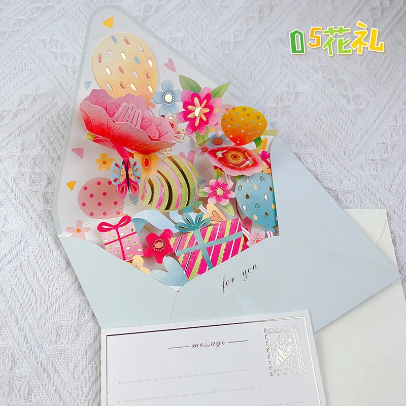 3D Flower Greeting Card Set – Romantic Cards for Birthdays, Christmas, Weddings & More - Image 9