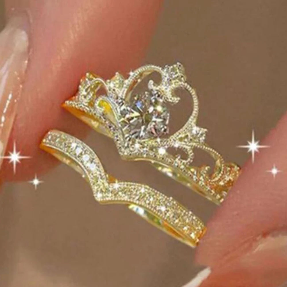 Fairy Sparkling Crown Rings - Image 4