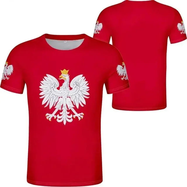 Polish Polska White Eagle Emblem T-Shirt – 3D Nation Flag Graphic Tee for Men - Image 18