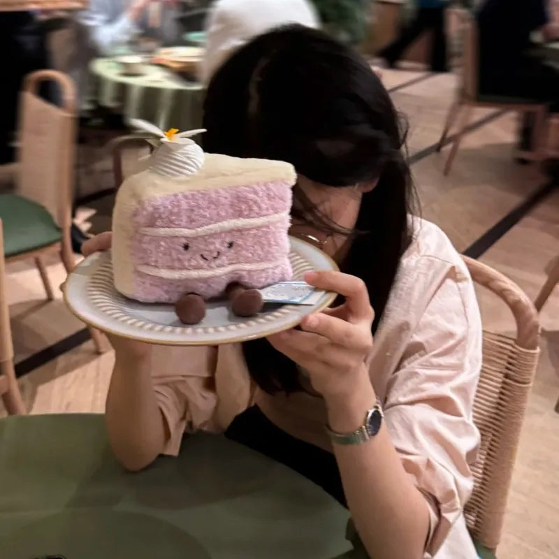 Jellycat Fun Dessert Series Plush – Macaron, Puff, Strawberry Tart Soft Toy Gift - Image 2