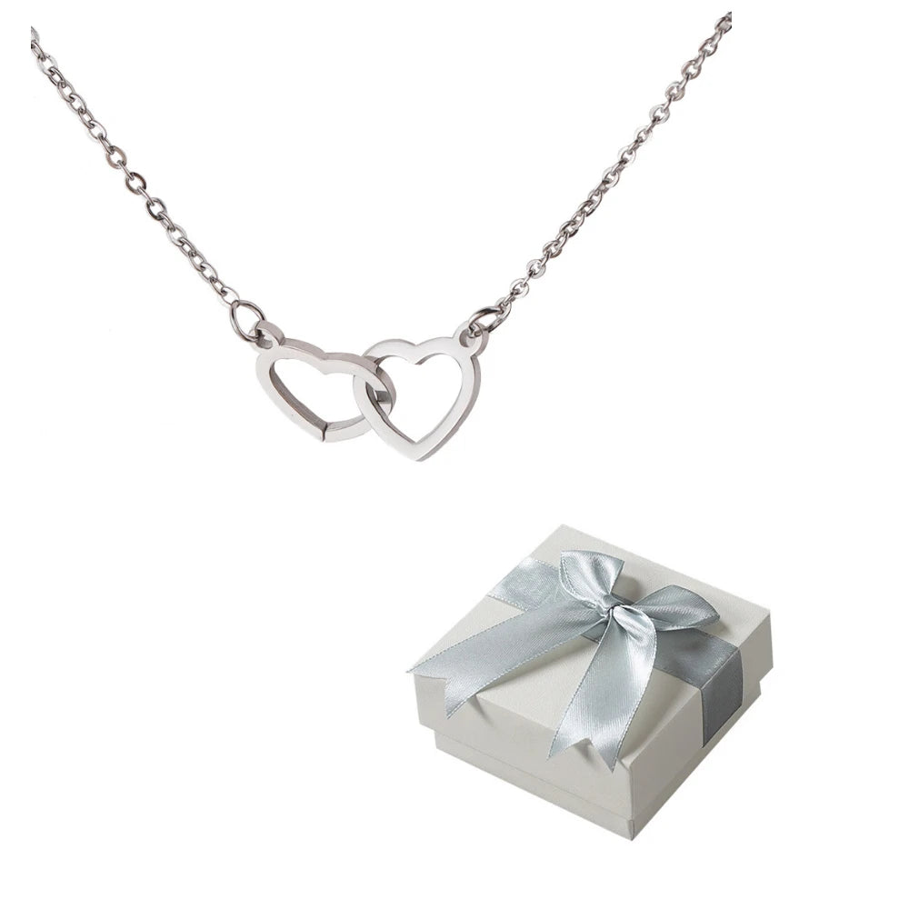 PolishedPlus Custom Names Heart Necklace – Personalized Pendant with Rotating Rose Gift Box for Women - Image 9