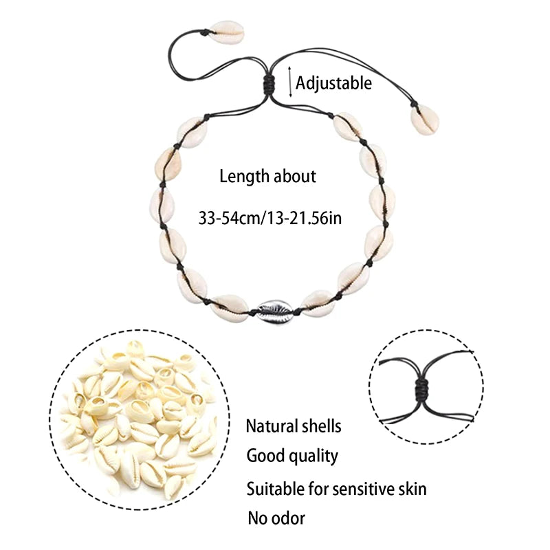 Boho Beach Shell Choker Necklace – Summer Fashion Jewelry for Women & Girls - Image 6