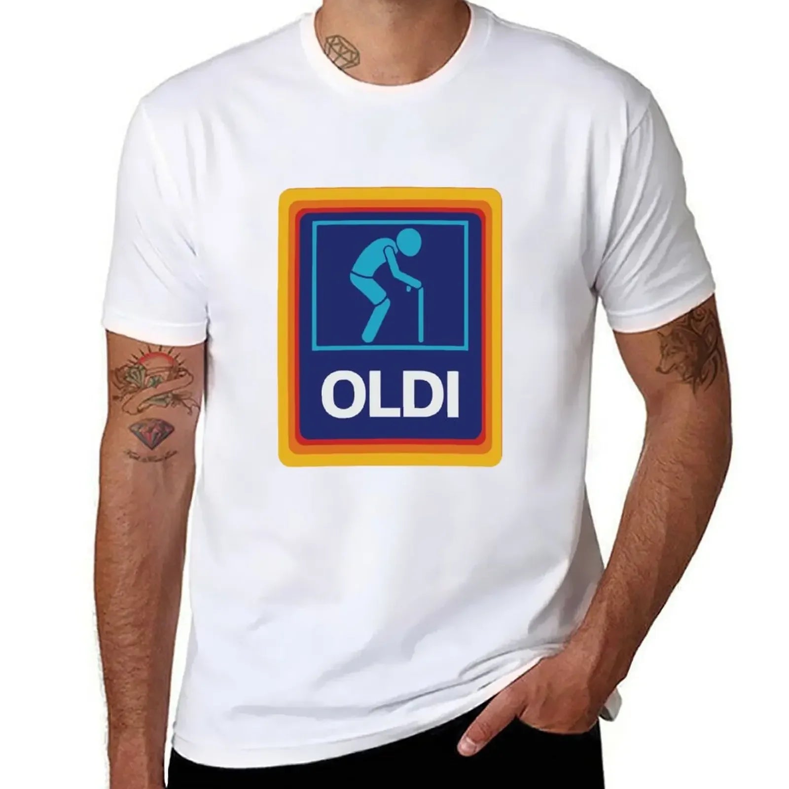 OLDI & ALDI Funny T-Shirt – Oversized Tee for Dad, Grandpa, Husband, or Boyfriend - Image 15