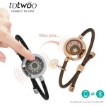 TOTWOO Long Distance Touch Bracelets for Couples – Smart Light & Vibration Love Jewelry Gift