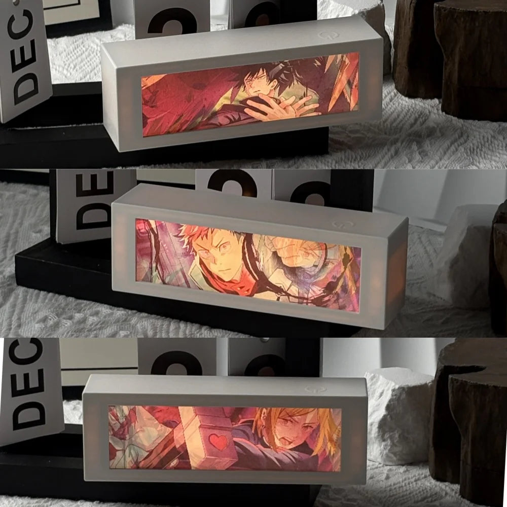 3D Anime Motion Night Light – LED Laser Engraved Lamp Box for Bedroom & Desk Decor - Image 16