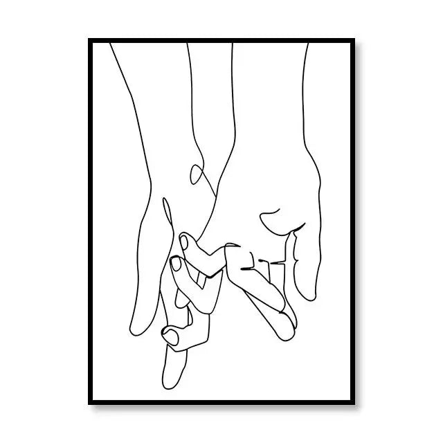 Scandinavian Style Canvas Poster – Nordic Simple Love Art Painting - Image 36