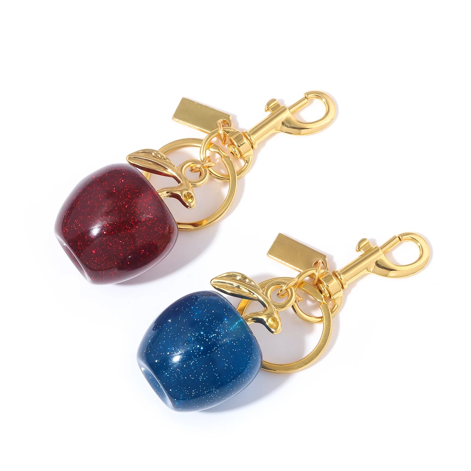 Fashion Delicious Red Apple Keychain – Summer Fruit Pendant for Women & Men - Image 2