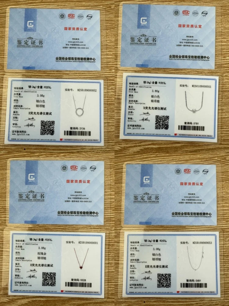 New Fine Red Love Heart Necklace – 925 Silver-Plated with Shining Zircon Bow - Image 2