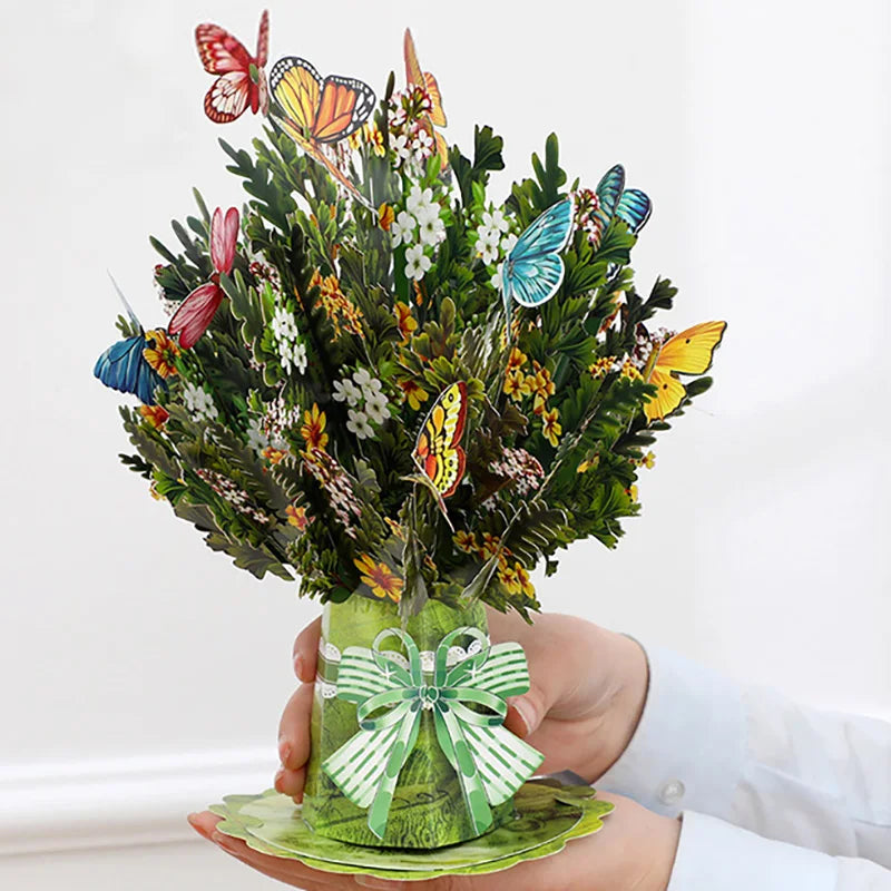 Premium 3D Pop-Up Flower Bouquet Card – Handmade Greeting Card for Special Occasions - Image 20