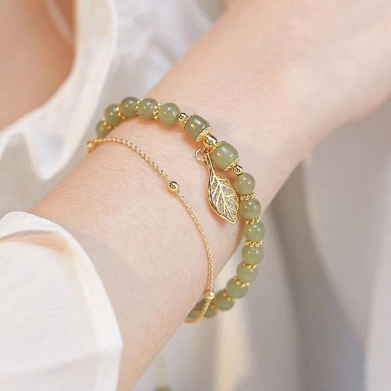 Green Jade Bracelet for Women - Image 4