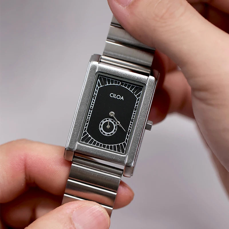 Luxury Tank Square Watch for Men – Quartz & Automatic Vintage Style Wristwatch - Image 9