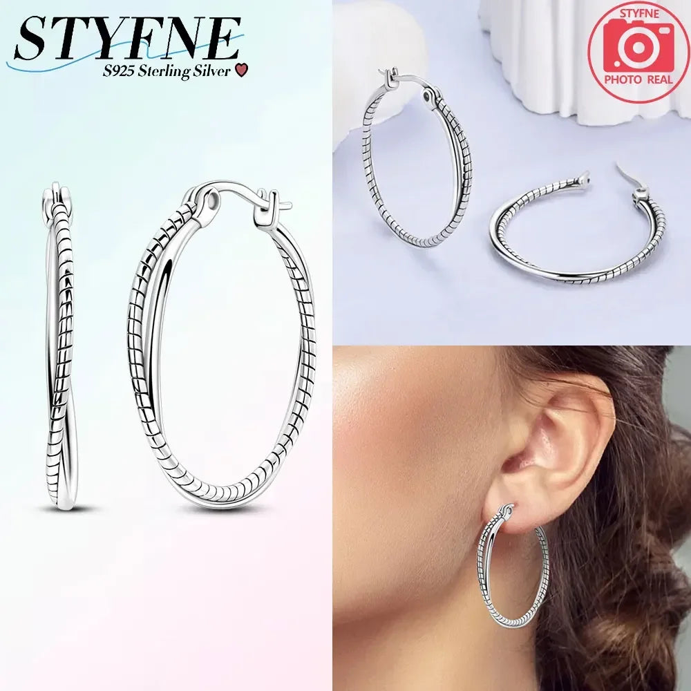 925 Sterling Silver Star, Moon & Sun Hoop Earrings – Infinity Love Golden Jewelry for Women - Image 18