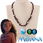 Disney Moana Ocean Necklace – Kawaii Cartoon Cosplay Jewelry for Girls & Kids