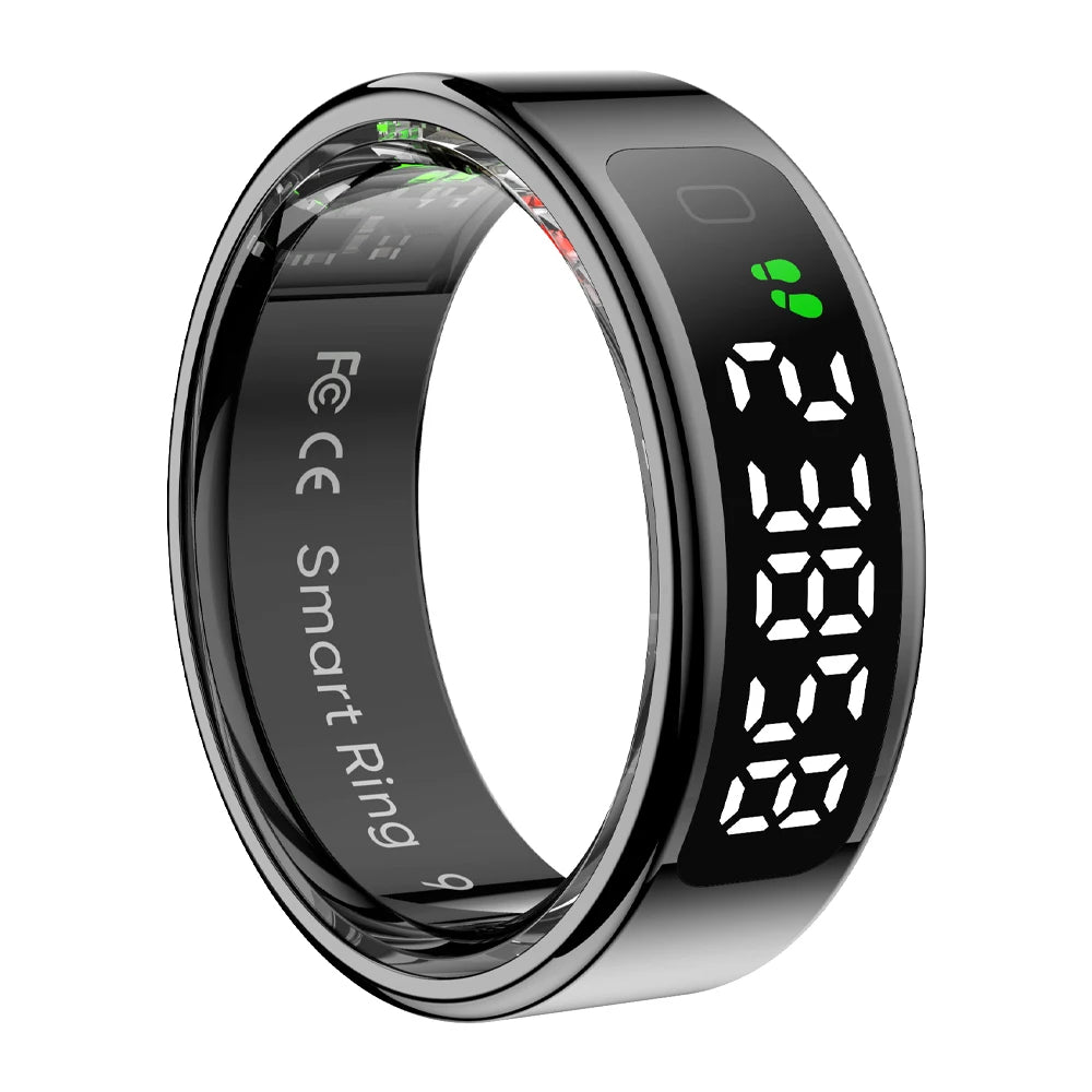 2025 COLMI R12 Smart Ring – Touchscreen Display, Wireless Charging & Health Monitoring - Image 9