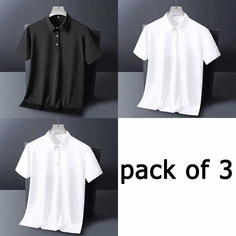 Plus Size Men’s Polo T-Shirt – 9XL Loose Fit Casual Formal Tee for Up to 150kg - Image 8