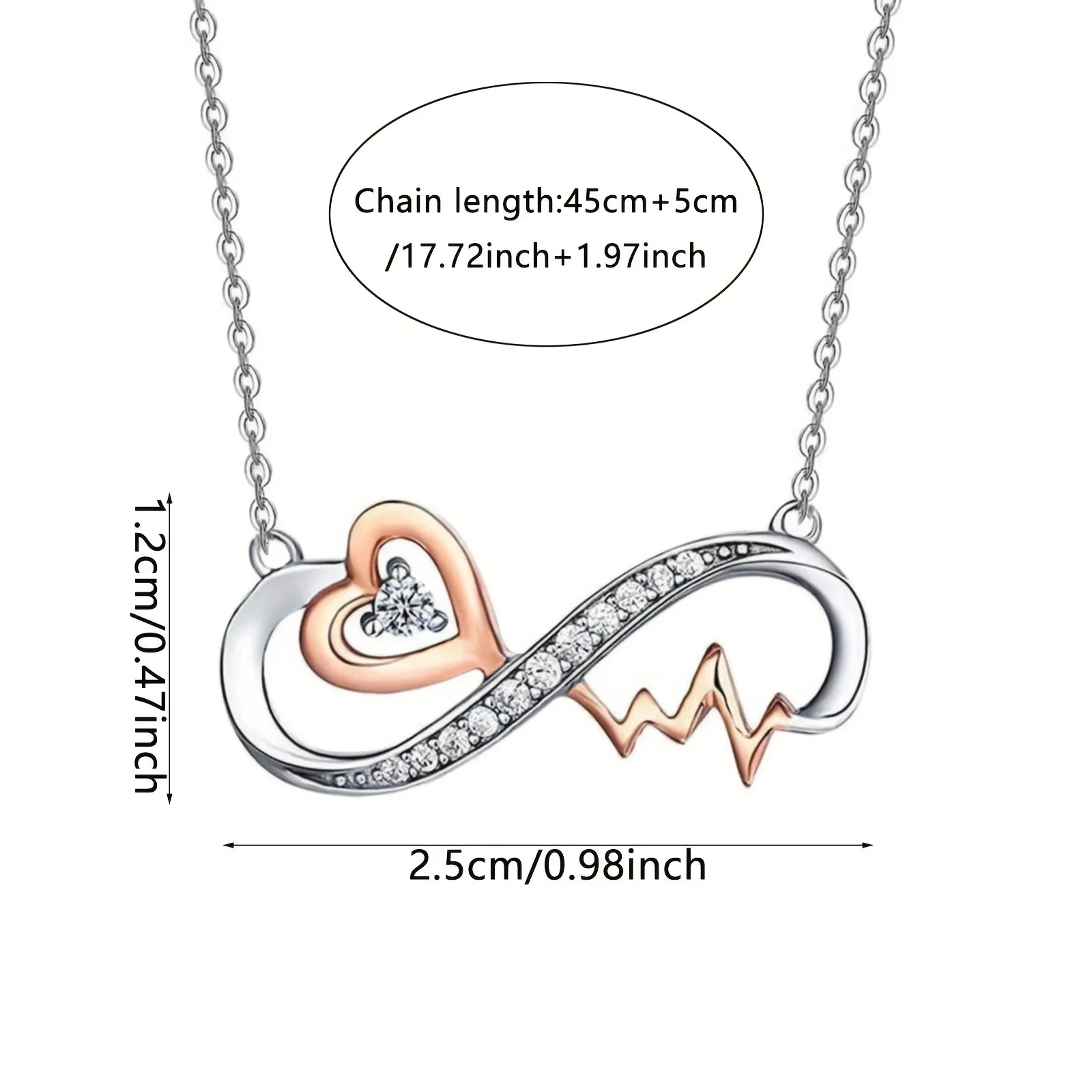 Infinite Love and Heartbeat Necklace – Meaningful Gift for Granddaughter - Image 6