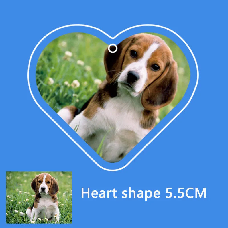 Custom Pet Dog & Cat Acrylic Keychain – Personalized Photo Cartoon Charms - Image 9