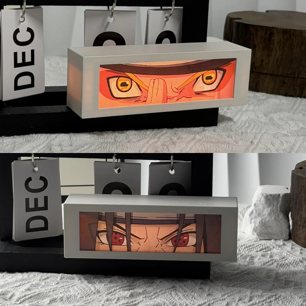 3D Anime Motion Night Light – LED Laser Engraved Lamp Box for Bedroom & Desk Decor - Image 9