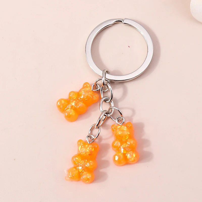 Cute 3D Dazzling Bear Keychain – Sparkling Animal Pendant for Car Keys & Handbags - Image 16