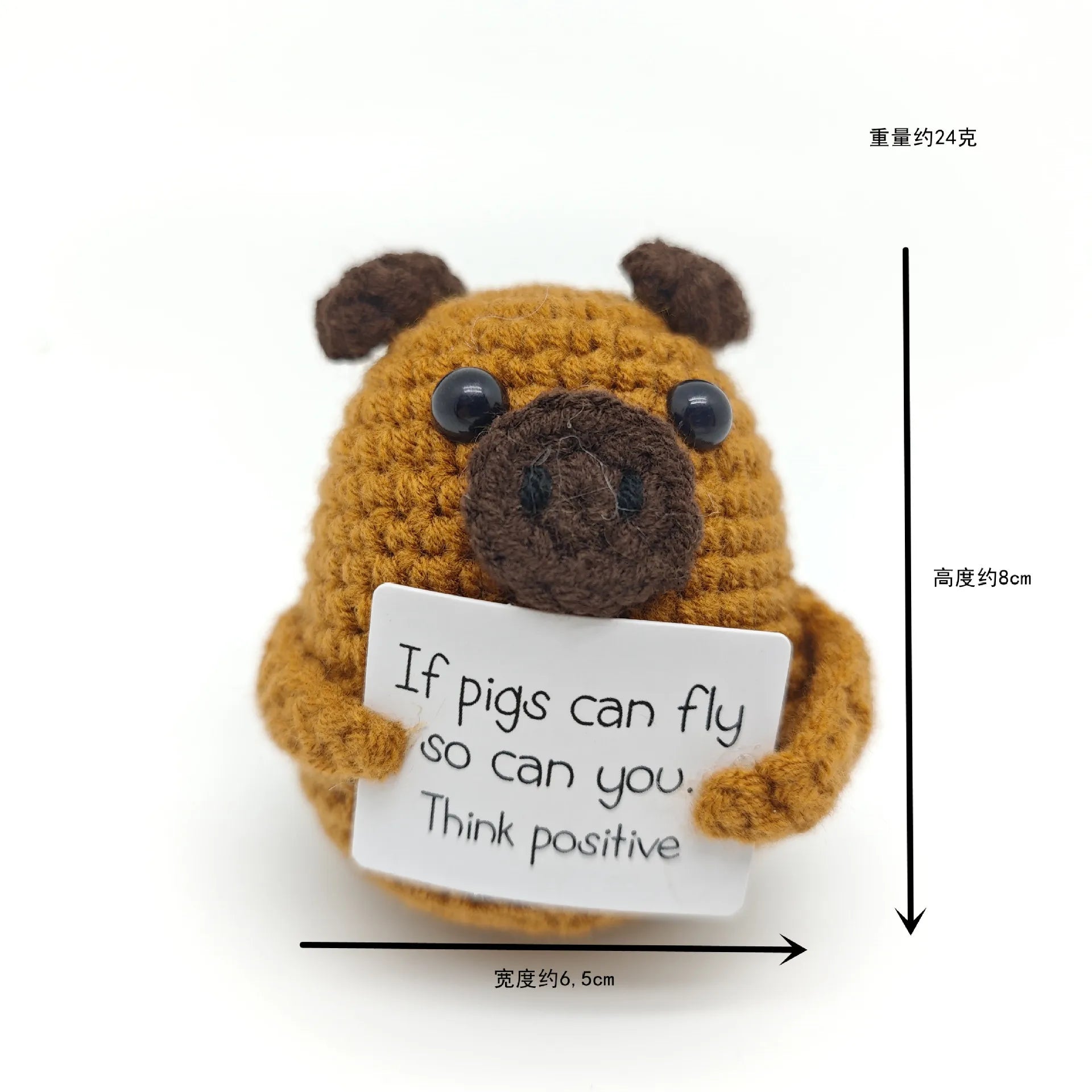 Funny Crochet Positive Energy Shark Doll – Emotional Support & Cute Knitted Woolen Bee Decor - Image 13