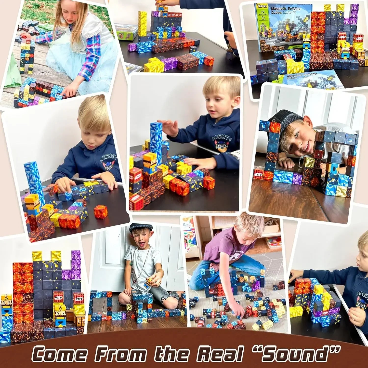 200P Upgraded Magnetic Building Blocks – World Cube Magnets DIY Montessori Sensory Toy - Image 2
