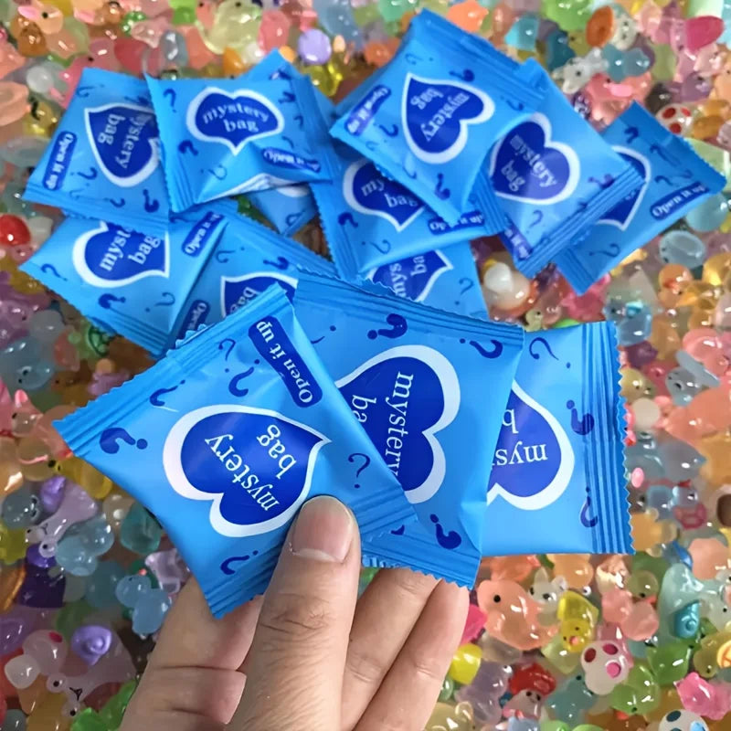 60pcs Glow In The Dark Mini Resin Animals & Mushroom Blind Bags – Fairy Garden Decor & Micro Landscape Surprise - Image 7