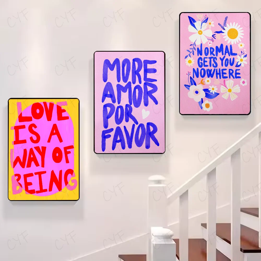 Minimalist Sunny Eclectic Love Quotes Poster – HD Waterproof Wall Art for Home & Living Spaces - Image 4