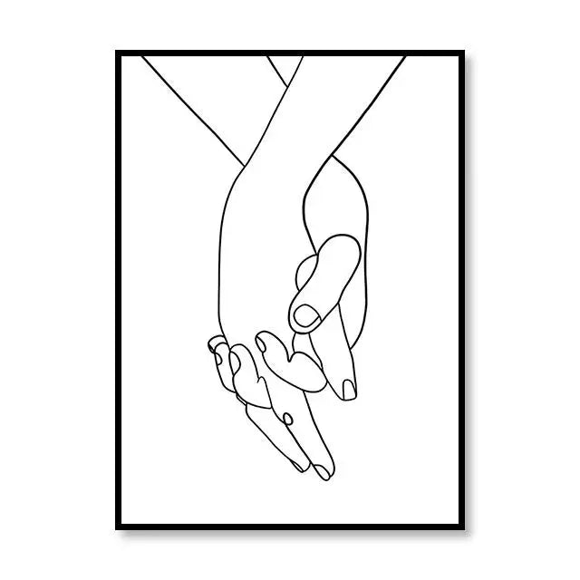 Scandinavian Style Canvas Poster – Nordic Simple Love Art Painting - Image 16