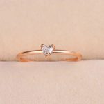 Zircon Little Heart Ring for Women