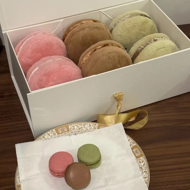 Jellycat Fun Dessert Series Plush – Macaron, Puff, Strawberry Tart Soft Toy Gift - Image 3