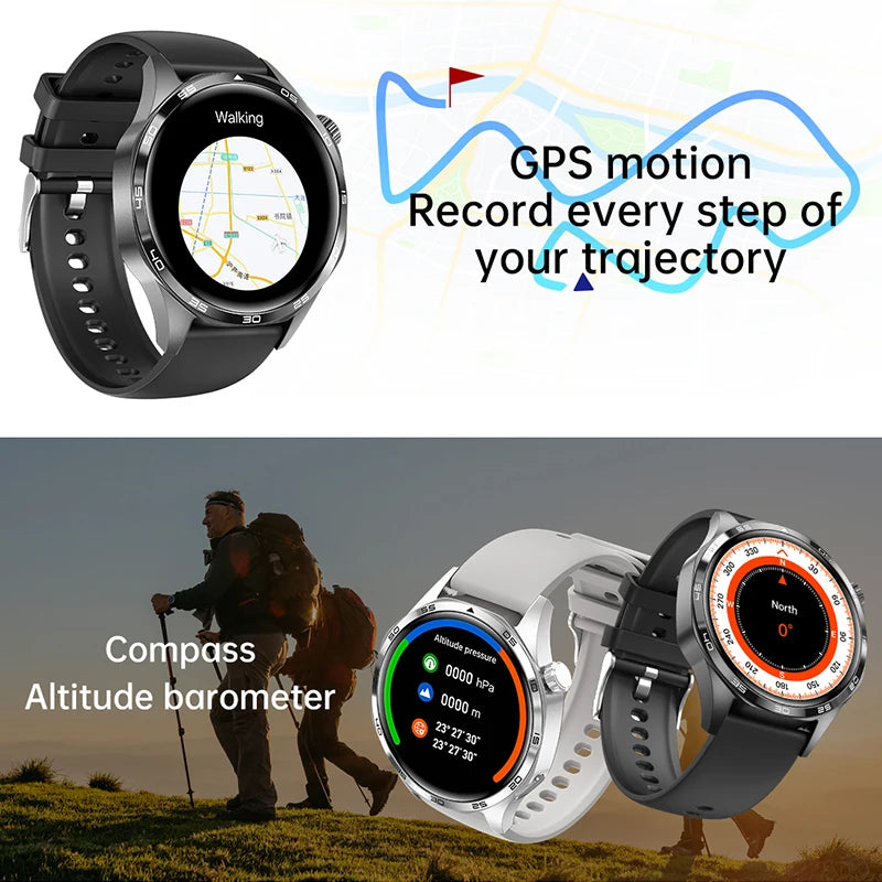 GT5 PRO Smart Watch for Men – 2024 AMOLED Display, Bluetooth Call, GPS, NFC & Compass - Image 4